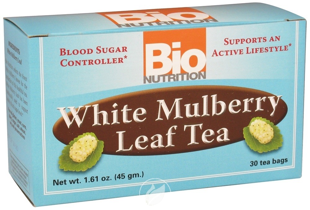 White Mulberry Leaf Tea 30 Bags by Bio Nutrition Inc, Pack of 2