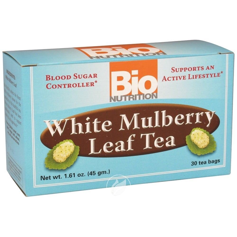 White Mulberry Leaf Tea 30 Bags by Bio Nutrition Inc, Pack of 2
