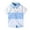 Blue, variant on YTDSCS 1-9T Boys Short Sleeve Stripe Shirt Baby Summer Lapel Cotton T-Shirt Kids Button Dress Shirt with Pockets for Toddler