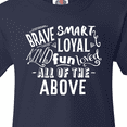 thumbnail image 4 of Inktastic Brave Smart Loyal Kind Fun Loved All of the Above Youth T-Shirt, 4 of 5