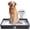 Black, variant on Dog Pee Pad Holder Tray Foldable, Puppy Pad Holder Liner Base High Side, Dog Litter Box Indoor for Small Dog 23 x15 in, Training Pad Holder Leak-Proof, Potty Pad Holder for Dogs Easy Clean