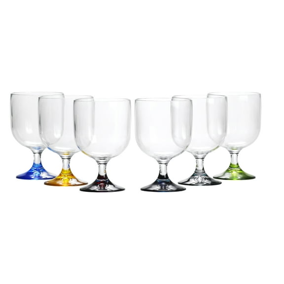 Marine Business Party Stacking Wine Cup Colors Base (Set of 6) - 16706 FO-4082