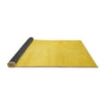 thumbnail image 2 of Ahgly Company Indoor Rectangle Solid Yellow Modern Area Rugs, 2' x 5', 2 of 4