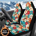 thumbnail image 2 of Uorisanigo Front Seat Covers, Car Seat Covers for Front Seats, Soft Colorful Flowers Print Cover for Cars, Washable Seats Cover Universal Fit for Most Cars SUV Trucks (2 Pieces), 2 of 7