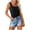 Black, variant on ZZwxWA Womens Tank Tops Ribbed Neck Summer Sleeveless Tops Shirts Womens Solid Camisole Holiday Vest Holiday Saving