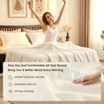 thumbnail image 6 of Simple&Opulence Linen Sheet Set-Linen Cotton Blend Bedding set-4 Pieces(1 Flat Sheet,1 Fitted Sheet&2Pillowcase)-Soild Color Collection,Soft & Cozy,Cooling Bedding- King Size, White, 6 of 8