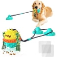 thumbnail image 1 of Juguete interactivo indestructible con ventosa para perros, duradero, con función de limpieza de dientes y dispensador de comida., 1 of 5