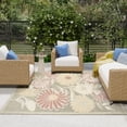 thumbnail image 4 of Nourison Aloha 7'10" x 10'6" Sage Rose Outdoor Rug, 4 of 10