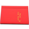 thumbnail image 1 of YSNOOWE Portable Coin Collection Book Red PU Coin Holder for Organized Home Display, 1 of 7