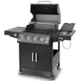 thumbnail image 6 of Polar Aurora Propane Gas Grill 4-Burners a Side Burner, Side Table, Steel Grill Cart for Garden Outdoor Cooking Picnic, 6 of 8