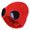 Red, variant on Eoperou Knitted Hat Glasses Decor Stretchy Soft Plush Lining Casual Ears Solid Color Autumn Winter Women Men Skull Beanie Cap Streetwear
