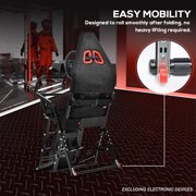 Supllueer Racing Simulator Cockpit x-shaped Belt Seat Foldable Fit for Logitech G923 G920 Fanatec Thrustmaster.Excluding electronic devices