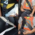 thumbnail image 5 of Correa de cinturón de seguridad negra para coche con hebilla protectora, hebilla ajustable, compatible con adaptador de cinturón de seguridad., 5 of 5