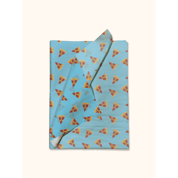 Pizza Printed Tissue Paper - Tissue Paper for Gift Bags - Gift Bag Wrapping Paper - Gift Wrapping Paper - Food Tissue Paper | 24 Sheets 20" x 30"