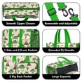thumbnail image 3 of Teacher Tote Bag,Beige Cartoon Dinosaurs Volcanoes Cacti Pattern Teacher Utility Tote Bag,Large Work Tote Bags for Women with Multiple Pockets,Top Zipper Closure,13.8x10.6x6.7 Inch, 3 of 5