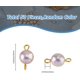 thumbnail image 2 of 50 piezas de abalorios de perlas de agua dulce con conector, colgantes con bucles, abalorios irregulares para joyería DIY., 2 of 9
