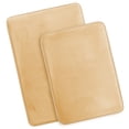 thumbnail image 2 of Set of 2 Small Clara Clark Bath Mat Bathroom Rug - Absorbent Memory Foam Bath Rugs - Non-Slip, Thick, Cozy Velvet Feel Microfiber Bathrug, Plush Shower, Toilet- Floor Bathmats Carpet - Cream - 17"x24", 2 of 6
