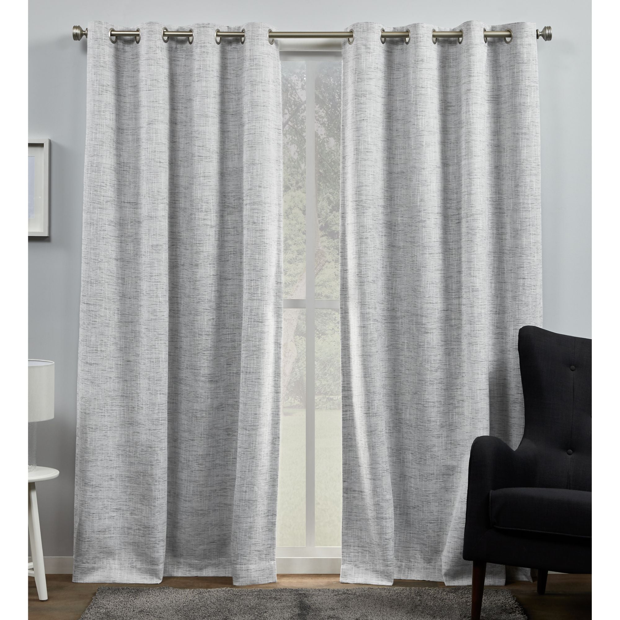 Exclusive Home Curtains Burke 100 Blackout Grommet Top Curtain Panel
