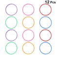 thumbnail image 2 of Toss Rings For Carnival 12pcs Plastic Toss Rings Kids Ring Toss Game for Carnival Garden Backyard Outdoor Games (Random Color), 2 of 8