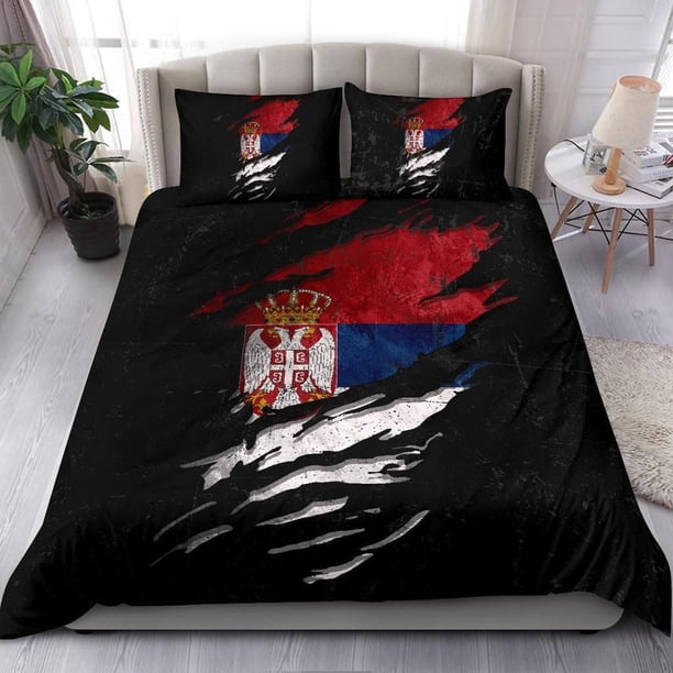 Juego de cama Serbia In Me Especial Estilo Grunge RLT7