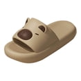 thumbnail image 1 of Couples Slippers Summer Indoor Outdoor Home Slide Sandals Cute Animal Design EVA Material Non Slip Flat Heel, 1 of 8