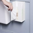 thumbnail image 4 of Kitchen Tissue Box, Wall-Mounted Drawer Box, Toilet Paper Holder, Toilet Tissue Storage Box, Wall-Mounted Tissue Box, no Need to Punch (White), 4 of 6