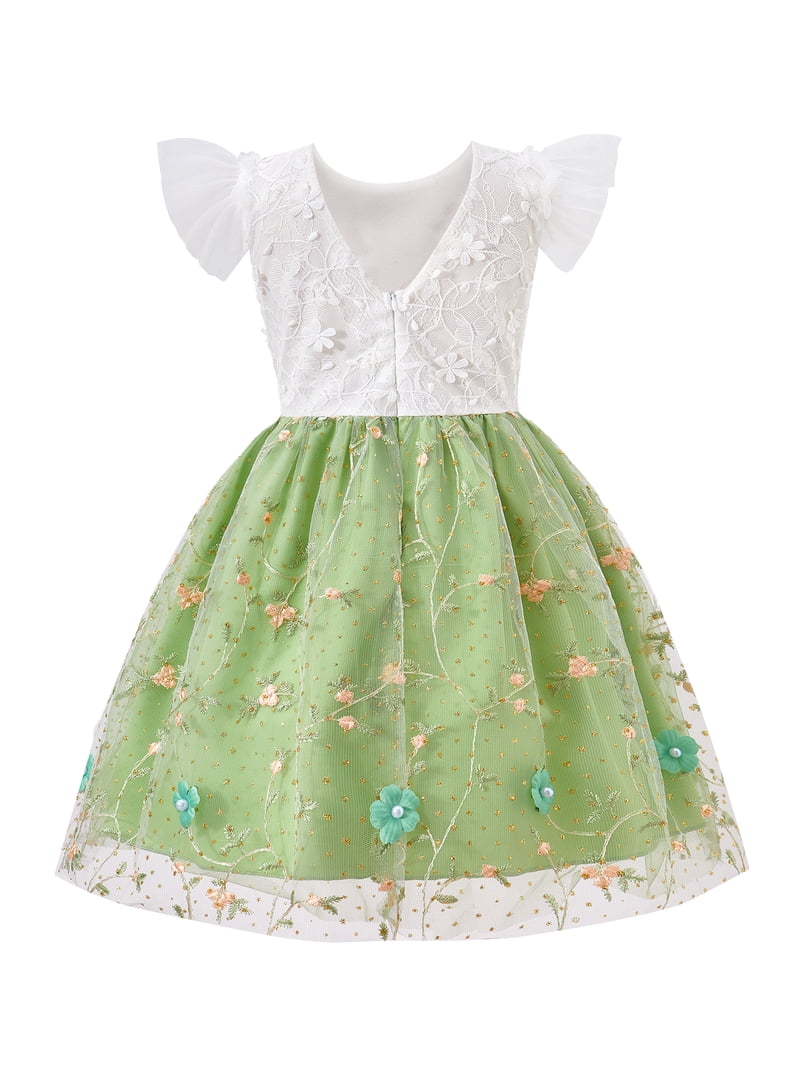 girls sage green dress for wedding Sage Satin Elegant V-Back Wedding Flower Girl Wedding Guest Church Summer Big Bow Infant Toddler Junior Bridemaid