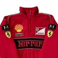 thumbnail image 4 of F1 Racing Jacket Red With Embroidery Motorcycle Jacket F1 Team Racing Suit, 4 of 5