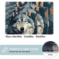 thumbnail image 2 of Wolf Machine Washable Non-Slip Polyester Floor Mat Door Mat Kitchen Mat, 2 of 6