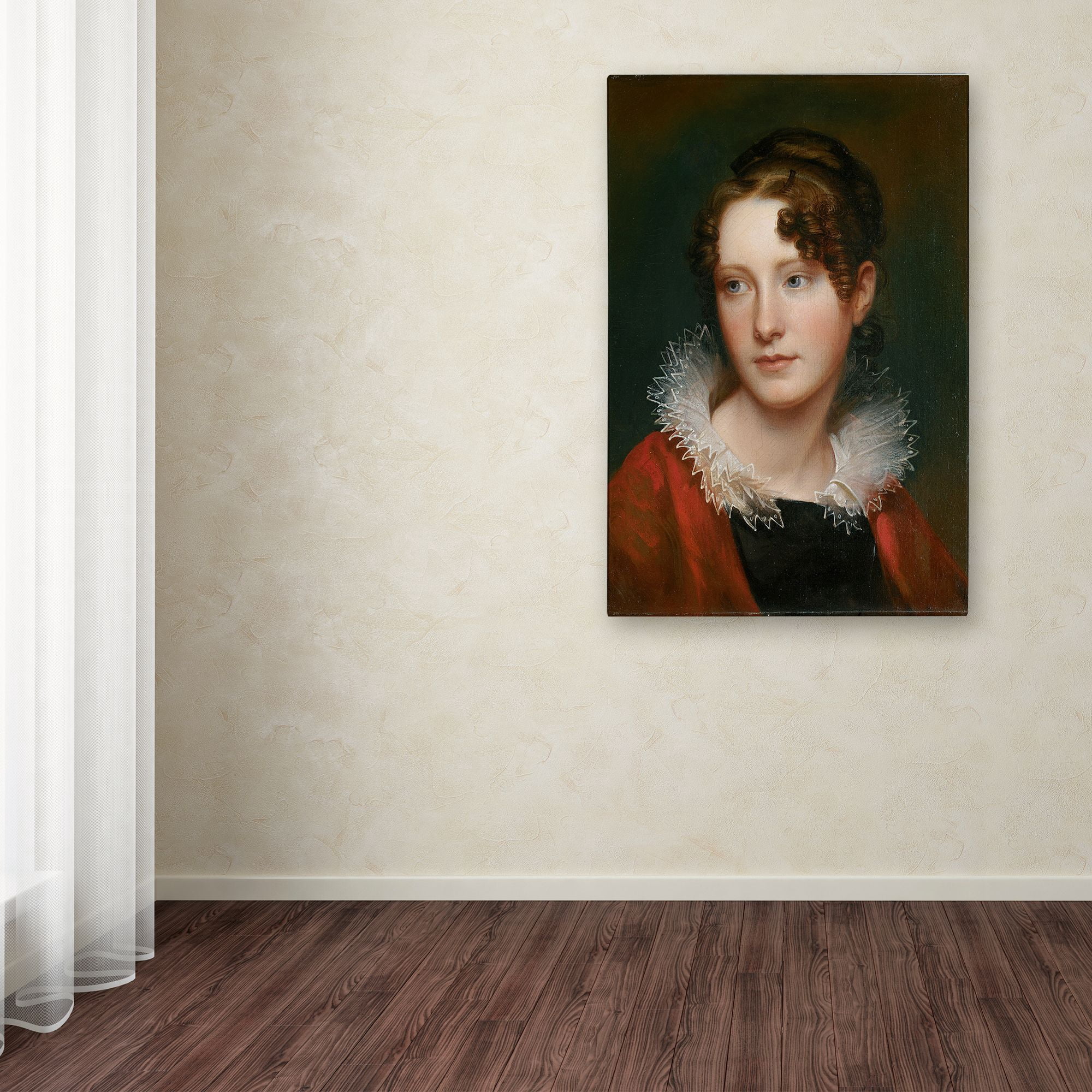 Trademark Fine Art 'Portrait Of Rosalba Peale' Canvas Art by Rembrandt Peale