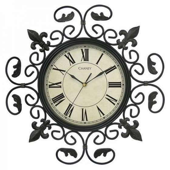 Chaney 16 Fleur De Lis Metal Wall Clock 13179 Com