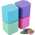 thumbnail image 1 of 4oz Salad Dressing Container To Go Leak-Proof Sauce Container with Lid Food Grade Silicone Salad Dressing Cup Portable Dipping Sauce Cups 4Pack, 1 of 8