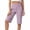 Purple, variant on BLVB Women's Bermuda Shorts Knee Length High Waisted Stretchy Long Yoga Shorts with Pockets for Workout Athletic Casual Summer