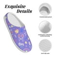 thumbnail image 5 of Fotbe Tennis 1 Pattern Women's Fuzzy Curly Fur Memory Foam Loafer Slippers Indoor Outdoor Slippers Winter Home Shoes-42/43, 5 of 7