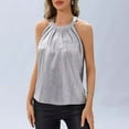 thumbnail image 5 of ZZwxWA Formal Tops for Women Evening V Neck Sleeveless Glitter Tank Stylish Comfy Cute Party Club Western Shirts for Ladies, 5 of 6