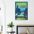 thumbnail image 2 of Trans World Airlines - Fly TWA - Chicago - 1960s - Vintage Travel Poster (24x36Inches-Framed), 2 of 6