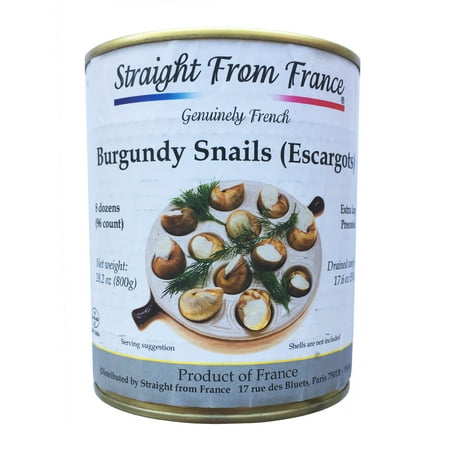 Straight from France Helix Pomatia Wild Burgundy Canned Escargots Snails 8 dozens 28.2 (Best Canned Escargot Brand)