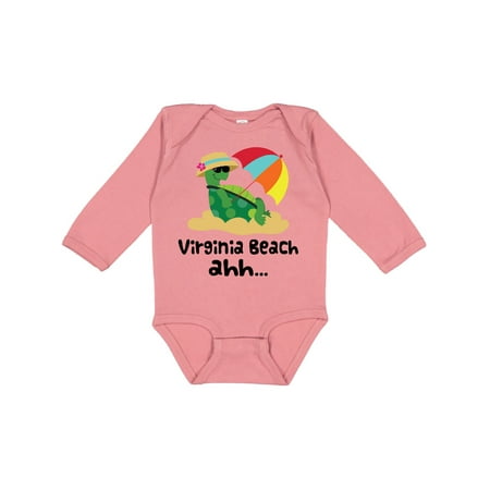 

Inktastic Virginia Beach Virginia Boys or Girls Long Sleeve Baby Bodysuit