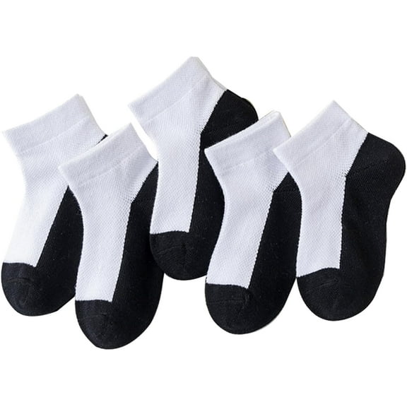 Ankle Socks Thin Color Block Mesh Cotton 1-12 Years