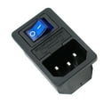 thumbnail image 3 of 10A 125V Power Outlet Inlet Modular with 5 x 16AWG Wiring 3-Pin IEC320 C14 Blue, 3 of 9