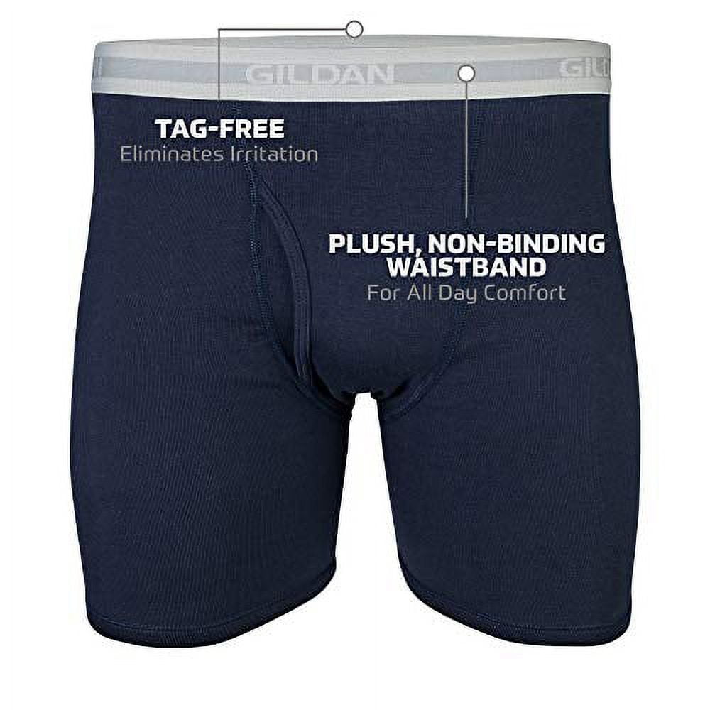 Gildan Heren Overdekte Tailleband Boxer Korte Multipack, Zwart (5