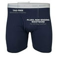 thumbnail image 4 of Gildan Men's Regular Leg Boxer Briefs, 5-Pack, Navy/MetroBlue/Stripe/Charcoal, XX-Large, 4 of 6
