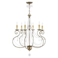 thumbnail image 3 of 51906-36 Livex Lighting Isabella - 6 Light Chandelier in French Country Style - 26.5 Inches wide by 32.75 Inches high     -Traditional Installation, 3 of 8