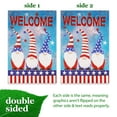 thumbnail image 2 of G128 Garden Flag Patriotic Decoration Welcome 3 Patriotic Gnomes 12"x18", 2 of 8