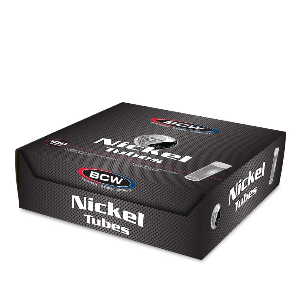 Box of 100 Coin Tubes - Nickel (1-T-NIC)