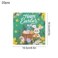 thumbnail image 3 of Yunuuuoa Easter Bunny Themed Paper Napkins Disposable Party Dinner Napkins for Easter Decorations Restaurant Holiday Celebration Dinnerware 20pcs, 3 of 6