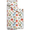 thumbnail image 2 of Pioneer Flower Floral Print Pattern Teens Toddler Nap Mat with Pillow, Sleeping Mat Bag for Preschool Daycare 59"x22", 2 of 6