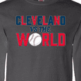 thumbnail image 4 of Inktastic Cleveland Vs. the World blue and red with baseball Long Sleeve T-Shirt, 4 of 5