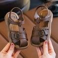 thumbnail image 3 of Sandales pour Grands Garçons Semelle Souple Sangles Réglables Plage Extérieur Chaussures Décontractées pour Enfants Taille 8.5-9T, 3 of 4