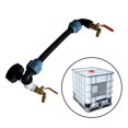 thumbnail image 3 of Adaptador de IBC, Grifo de Rosca de IBC, con 1 Manguera Y 2 Conexiones Dobladas, de Agua de Riego para Jardín Doméstic Superior Inferior Latón 14mm Macarena Adaptador de grifo de tanque IBC, 3 of 8